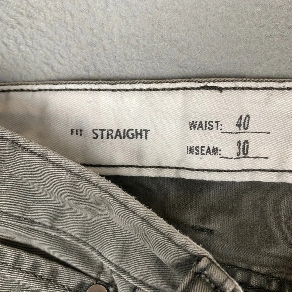 Eddie Bauer Legendwash Straight Fit Cotton Pants Mens 40 Gray Specially Dyed